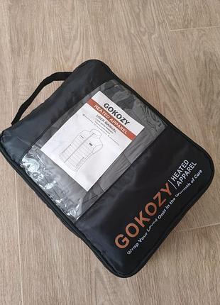 Жилетка мужская с подогревом gokozy heated apparel (размер l, серый цвет) power bank 10000.