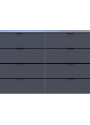 Комод doros рон графит ящиков 130х38х81 drs- )