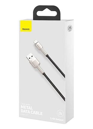 Кабель baseus cafule series metal data cable usb to ip.. black ( ) 2