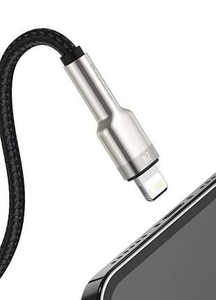 Кабель baseus cafule series metal data cable usb to ip.. black ( ) 5
