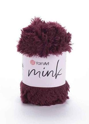 Пряжа mink червоний 100% поліамід 75м 50г арт.339 10шт/уп тм yarnart