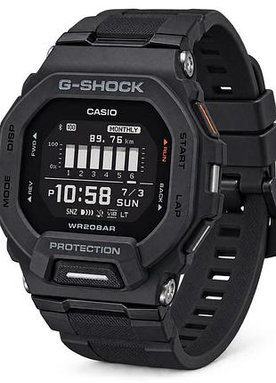 Мужские часы casio g-shock gbd-200-1 с bluetooth и шагомером
