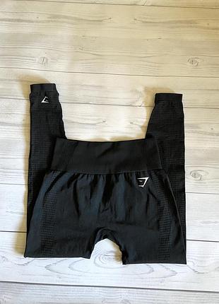 Темно серые спортивные лосины gymshark