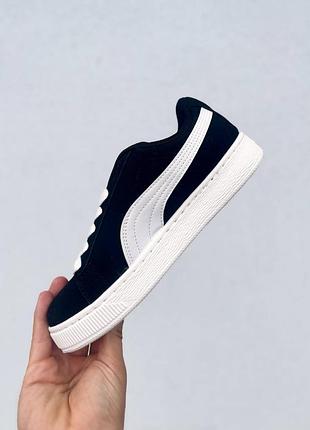 Puma suede xl black white & logo