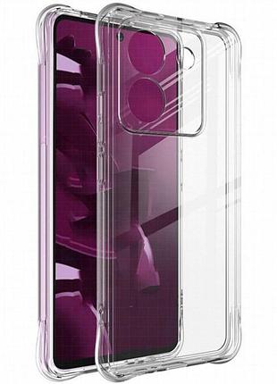 Tpu чехол getman ease logo усиленные углы full camera для xiaomi poco m7 pro 5g бесцветный (прозрачный)