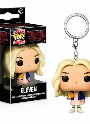 Игрушка-брелок funko pop! pocket keychain stranger things eleven (оди в перике) 5 см, оригинал