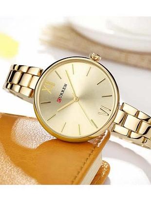 Curren 9017 gold-gold stopped 3