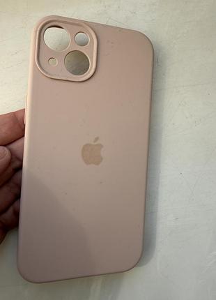 Чехол iphone 13 айфон силикон розовый чехол нюд светлый светлый