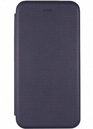 Кожаный чехол-книжка classy для xiaomi poco x5 pro 5g / redmi note 12 pro 5g темно-синий