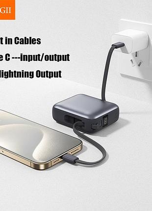 Умб power bank wuw tugi. (with cable lightning+type-c) 7