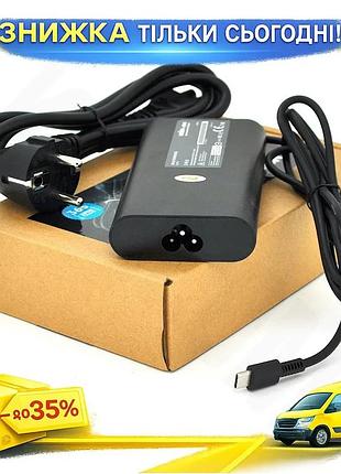 Ku блок питания merlion universal fit для ноутбука dell 90 вт usb type-c зарядное устройство для ноутб uni2l_k