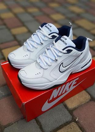 Кросівки nike air monarch iv білі з синім