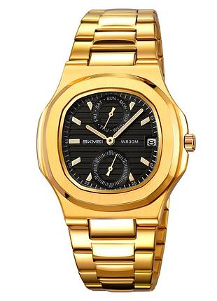 Класичний чоловічий годинник skmei 2423gd gold