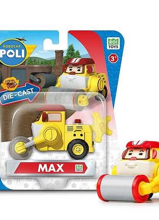 Металева колекційна машинка робокар макс die cast