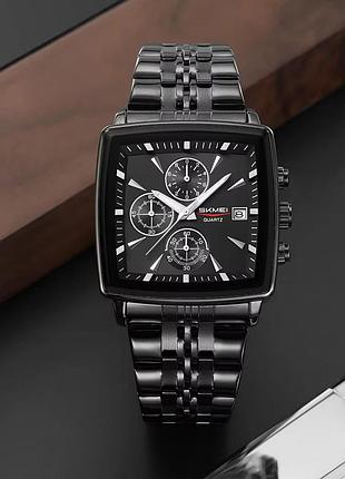 Годинники наручні skmei, black-silver 4