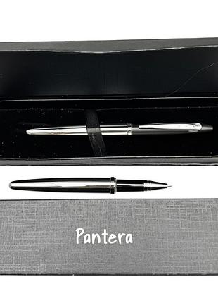 Подарочная ручка роллерная pantera в футляре (хромированная)