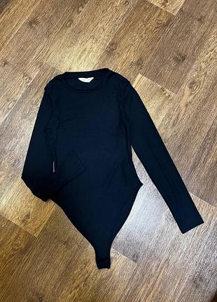 Стильное боди в рубчик с длинными рукавами primark 2