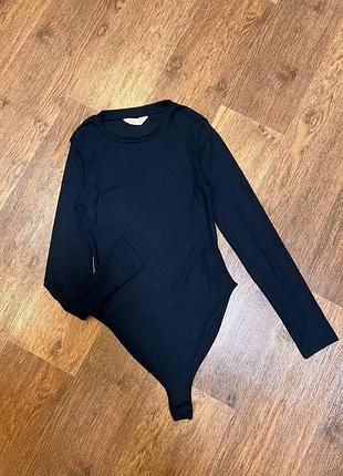 Стильное боди в рубчик с длинными рукавами primark 3