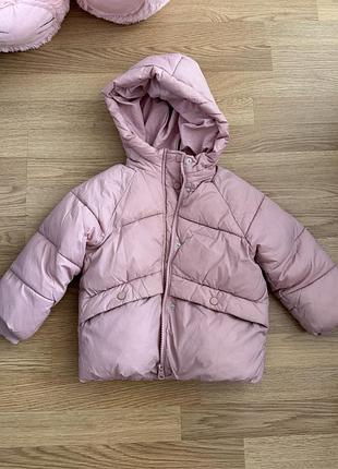 Куртка дитяча zara демісезонна рожева