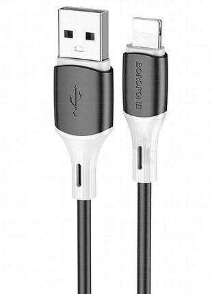 Дата кабель borofone bx79 usb to lightning (1m) черный