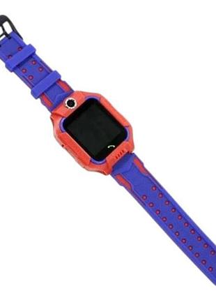 Смарт-годинник smart baby watch z6 hs-315 з gps-трекером червоний з синім