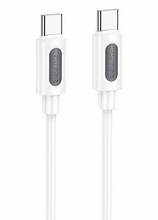 Дата кабель borofone bx114 structure type-c to type-c 60w (1m) white