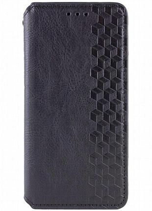 Кожаный чехол-книжка getman cubic (pu) для xiaomi redmi note 15 pro 4g черный