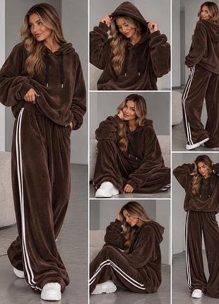 Женский худи теплый из двусторонней махры oversize