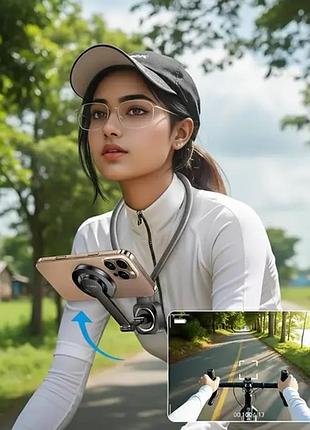 Тримач "remax first perspective neck magnetic phone holder " grey ( ) 3