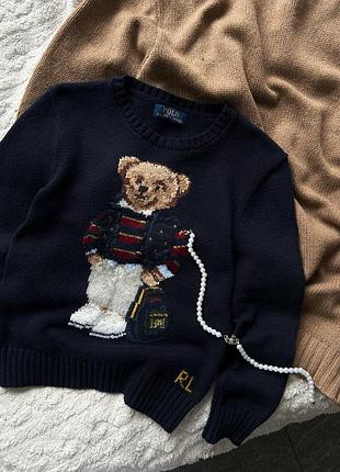 Оригінальний светр polo ralph lauren bear кофта худі лонг