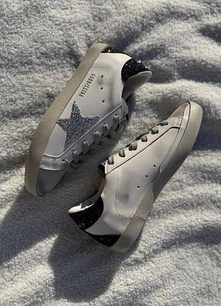 Golden goose superstar silver 4