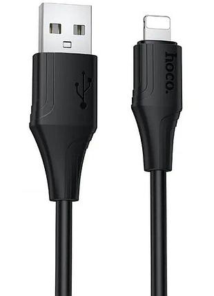 Кабель hoco bien silicone charging data cable ip black ( )