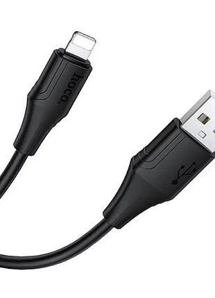 Кабель hoco bien silicone charging data cable ip black ( ) 2