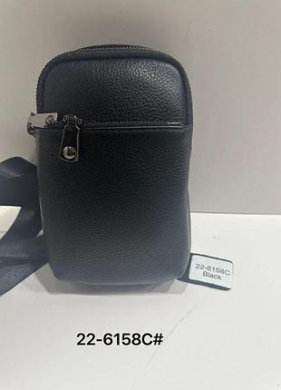 Сумка мужская черная backpack for men jasper кожа ( )
