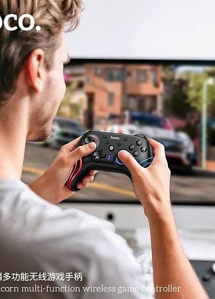 Бездротовий геймпад hoco (switch.pc) unicorn multi-function wireless game controller black ( ) 5