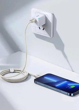 Кабель baseus crystal shine series fast charging data cable type-c to ip. pink ( ) 3