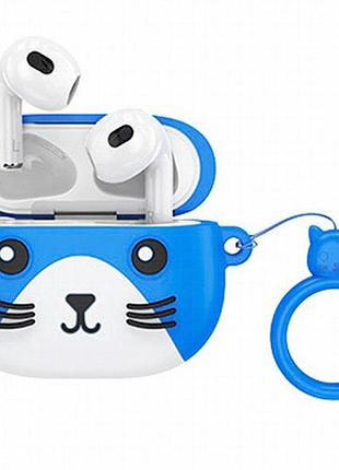 Беспроводные tws наушники hoco ew46 cat face case dodge cat