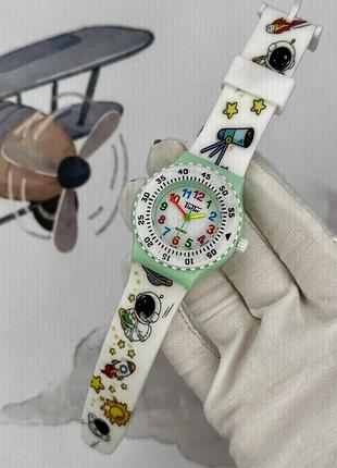 Дитячий годинник better 010 space green-white 3