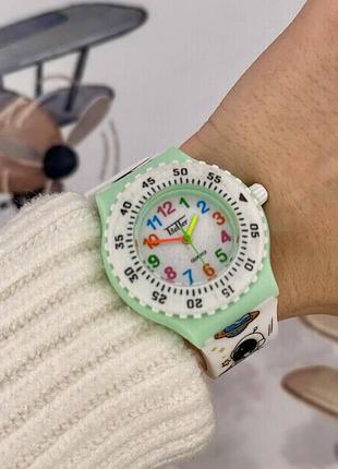 Дитячий годинник better 010 space green-white 4