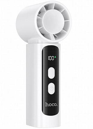 Портативный вентилятор hoco hx601 handheld folding fan 3000 mah white