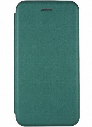 Кожаный чехол-книжка classy для xiaomi redmi 15c (global) / poco c85 (global) зеленый