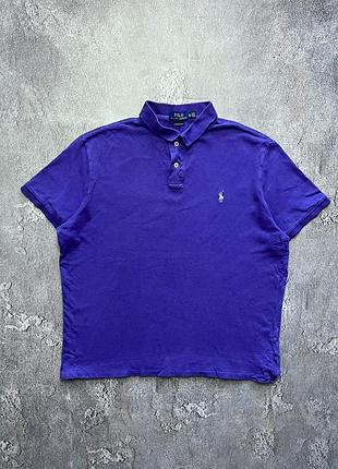 Vintage винтажная футболка поло polo ralph lauren поло ральф лаурен big pony size xl размер хл