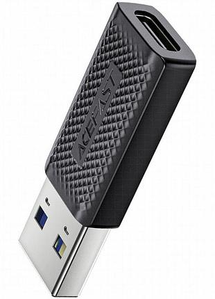 Переходник acefast j2 usb male to type-c female usb3.0 black