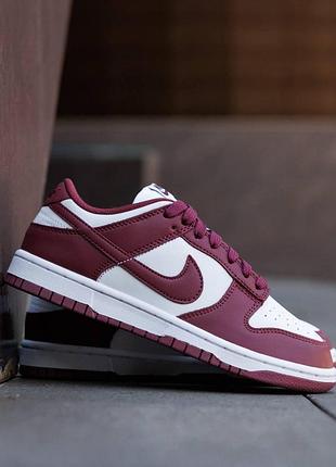 Nike sb dunk low team red bordeaux nd