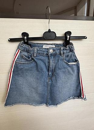 Спідниця для дівчинки zara джинсова синя 134р