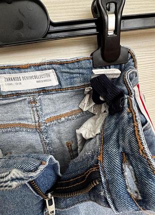 Спідниця для дівчинки zara джинсова синя 134р 3