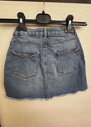 Спідниця для дівчинки zara джинсова синя 134р 5