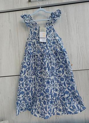 Легковесное летнее платье сарафан primark для девочки 5-6р