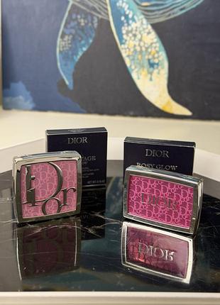 Рум'яна dior rosy glow 001 pink, 006 berry