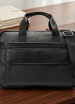 Сумка мужская vintage 14678 для ноутбука черная